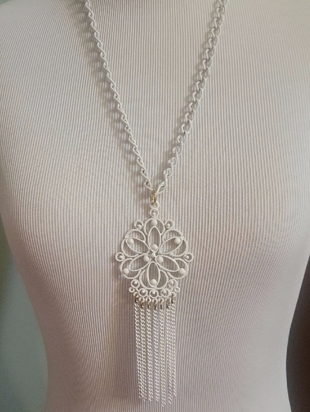 Vintage 1960's Boho Style Metal/Chain Necklace